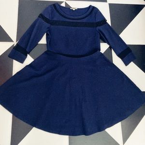 Gianni Bini Women’s skater dress with mesh panels, Size L